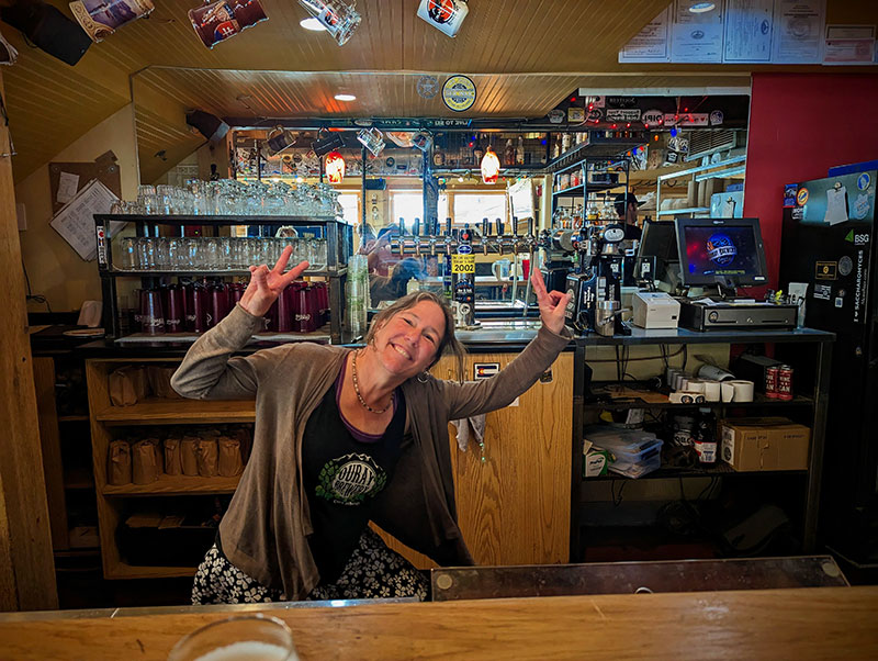 Cool Bartender at Ouray Brewery in Colorado
