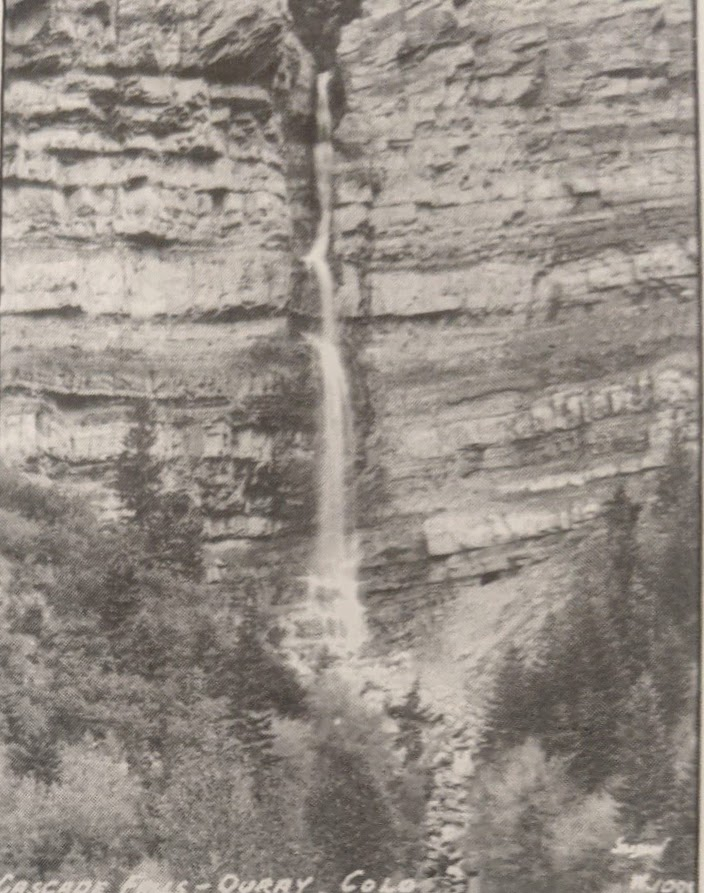 Historic photo of Cascade Falls Park in Ouray, Colorado