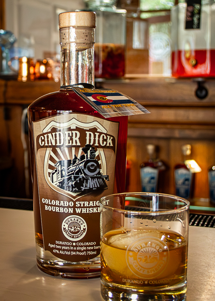 Cinder Dick Straight Colorado Bourbon Whiskey at the Durango Craft Spirits Distillery and Tasting Room