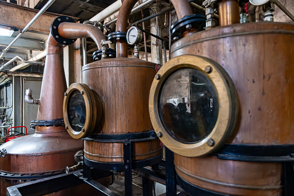 Distillery vats at the Bounty Rum Distillery in St Lucia